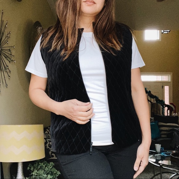 Chico's Jackets & Blazers - Chico’s Velvet Quilted Vest